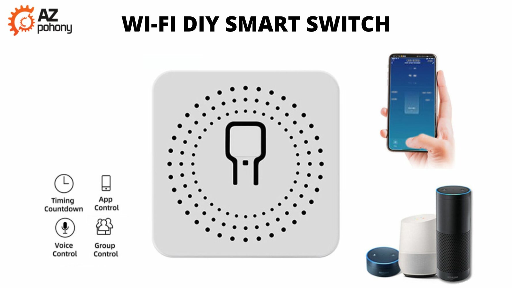Wi-Fi Smart Switch relé pro spínání spotřebičů