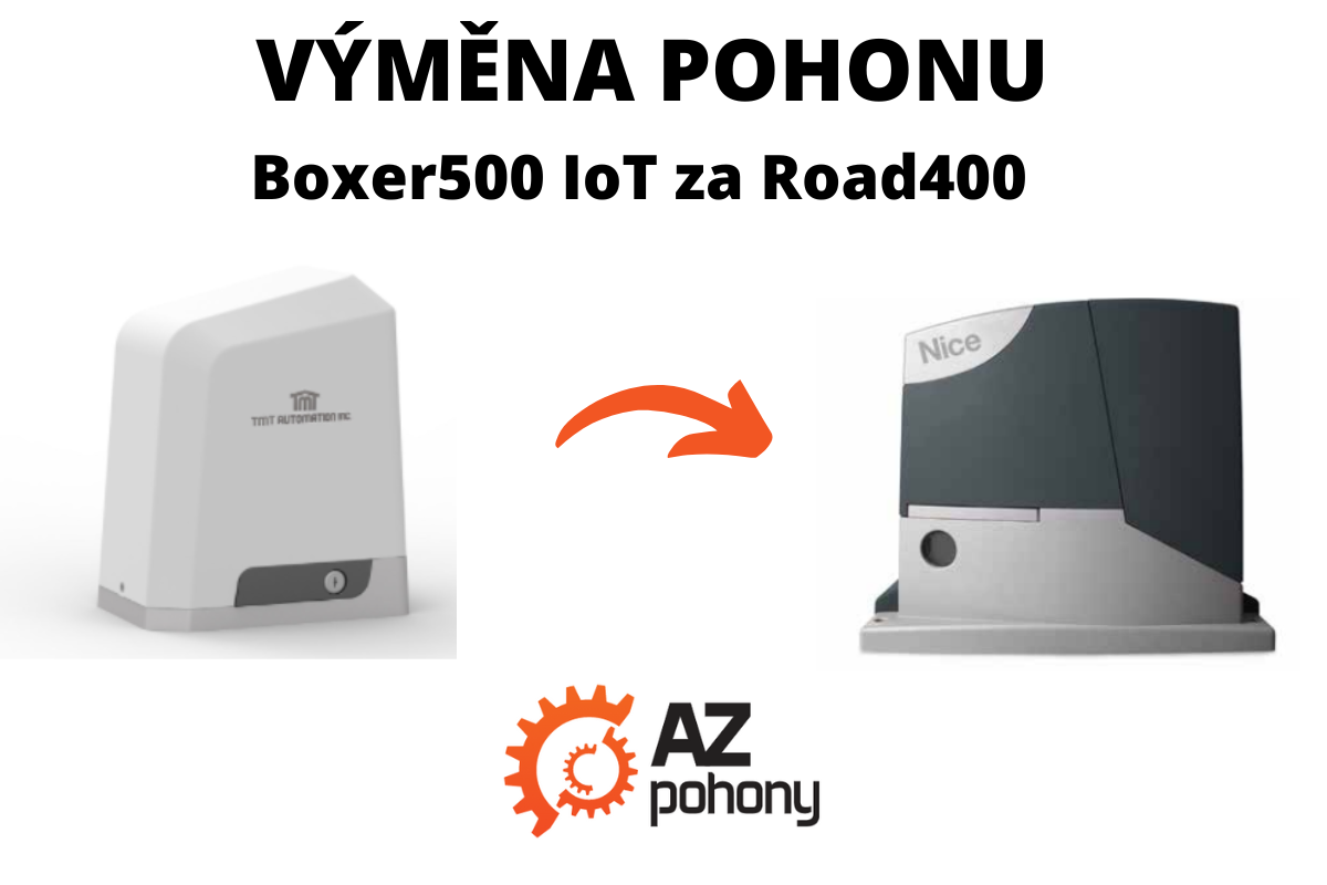 Výměna pohonu: Boxer500 IoT za Road400