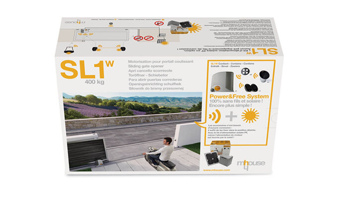 SL1 W - profi bezdrátový pohon pro posuvnou bránu do 400 kg