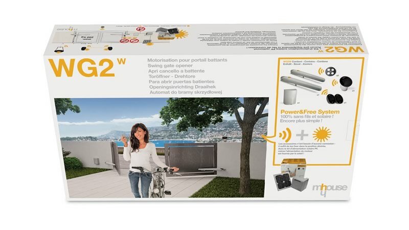 WG2 W - bezdrátové profi pohony pro křídlovou bránu