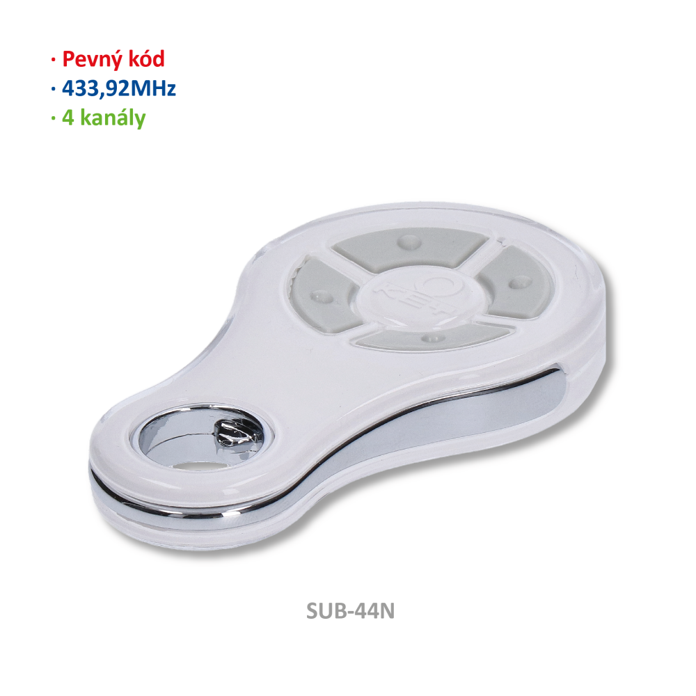 4-kanálový vysílač, samokódovací, pevný kód, voděodolný