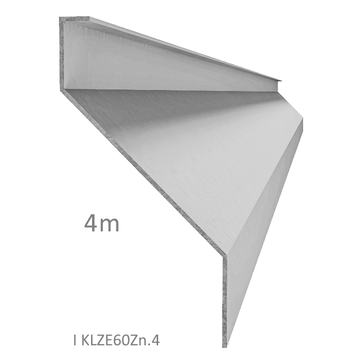 Z-profil-lamela L-4000mm, 23x75x30x1,5mm s vyztuženou hranou 10mm, zinkovaný plech, použití pro plotovou výplň v kombinaci s KU60Zn a profilem 60mm, cena za 4m kus