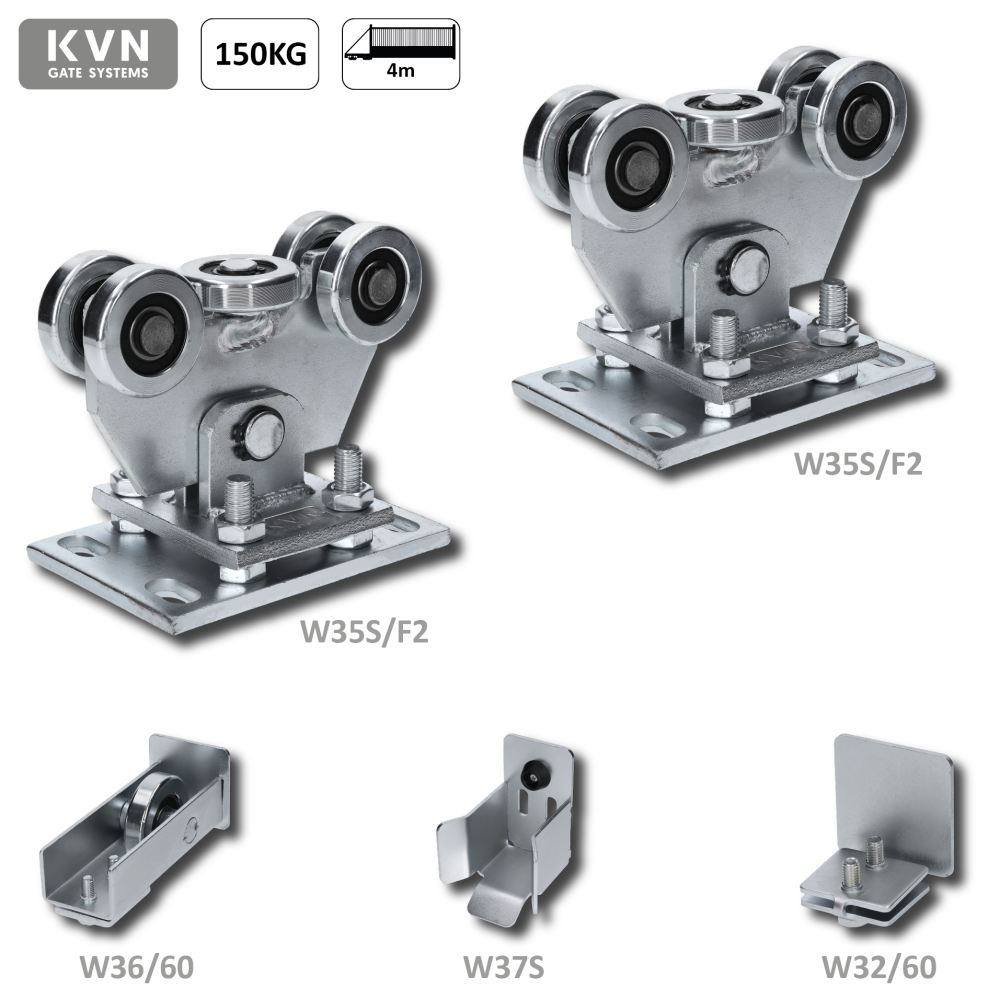 W-SET60F2 Set pro samonosný systém 60 x 60 x 4 mm, (2x W35S/F2, 1x W32/60, 1x W36/60, 1x W37S)