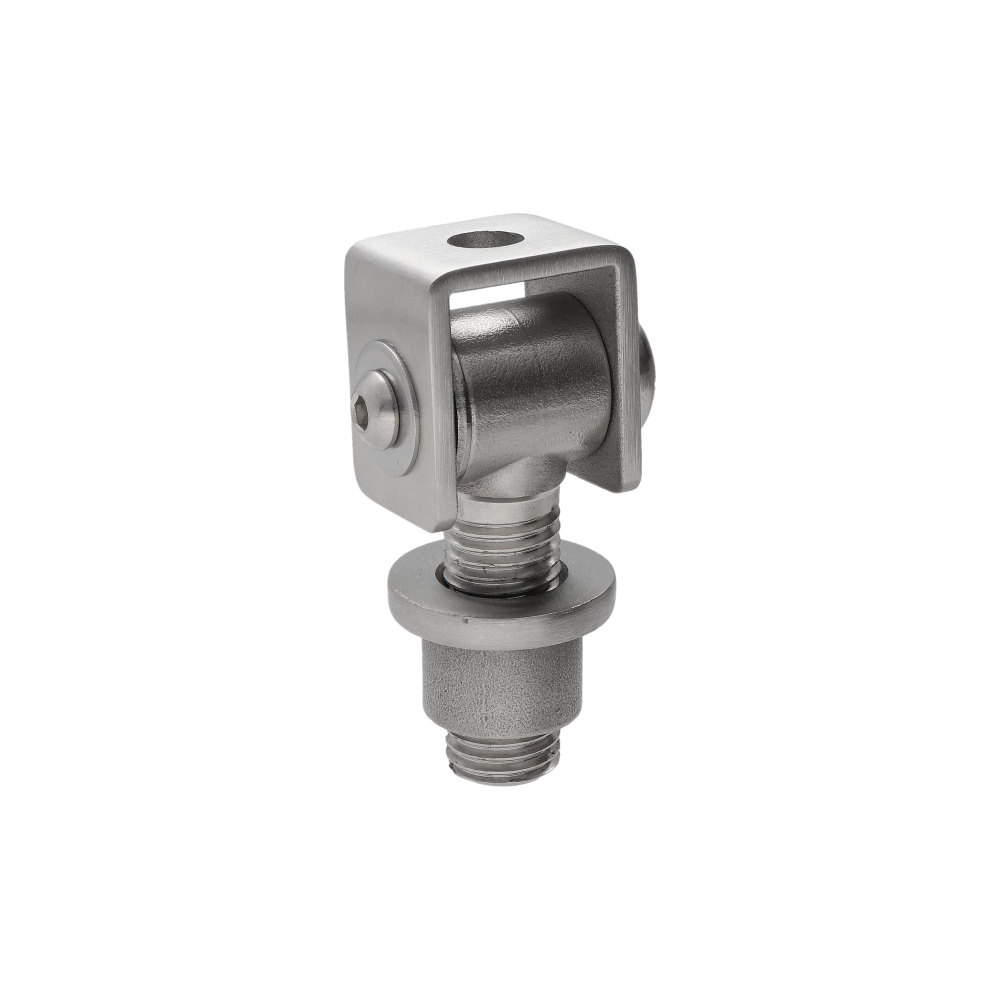 EB1-ZA12 Závěs nastavitelný, navařovací, závit M12, broušená nerez / AISI304