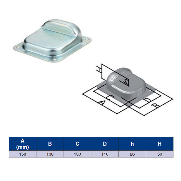 Koncový doraz "želva" typ M