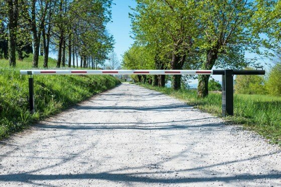 Mechanická manuální závora, uzamykatelná, rameno 4 m