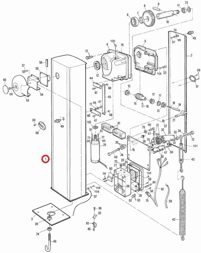 PMD0001R06.4610 skříň oranžová pro WIL4 bez dvířek - jen v kitu PRWL04