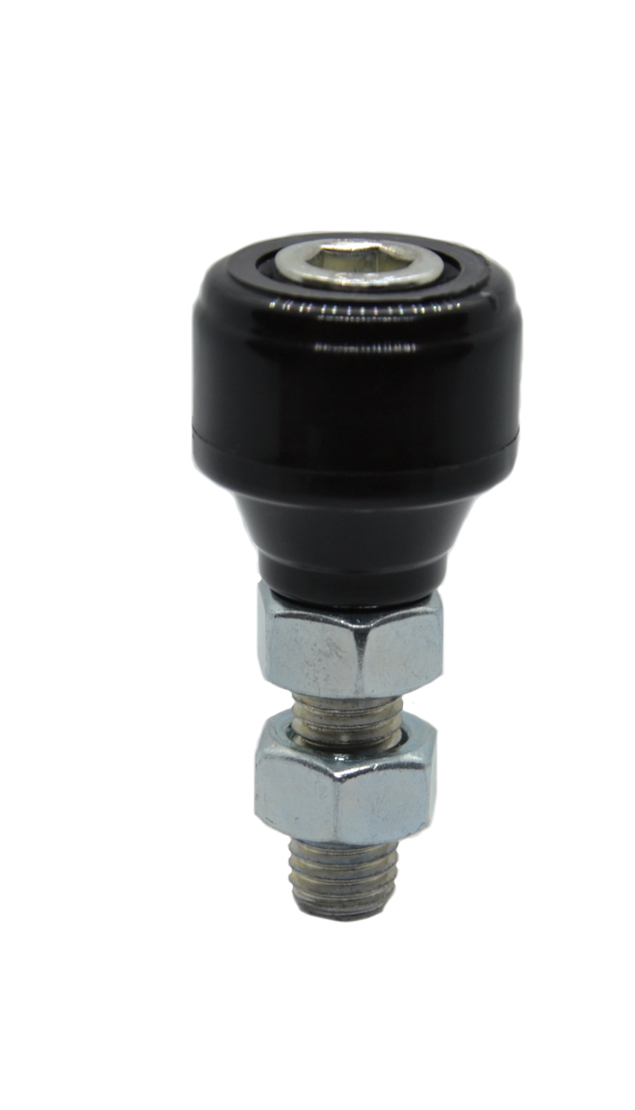 CP320 Polyamidový vodící váleček D-32.5mm, H-39mm, M12 pro horní vedení posuvných bran