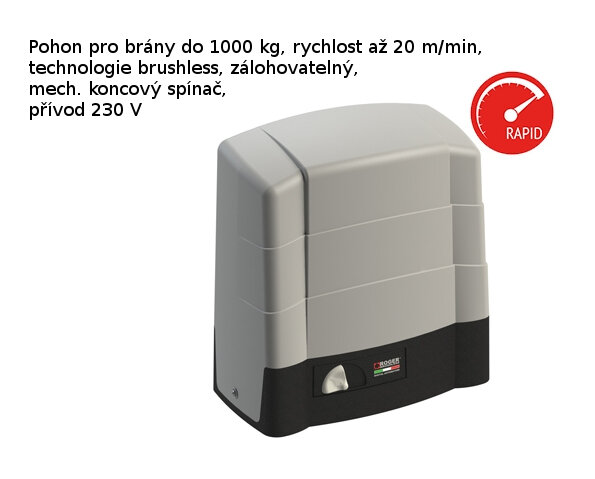 BG30/1003 High Speed pohon pro posuvnou bránu do 1000 kg