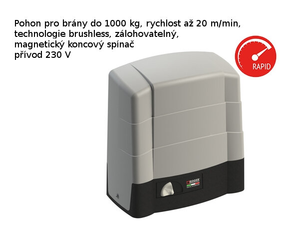 BG30/1004 High Speed pohon pro posuvnou bránu do 1000 kg