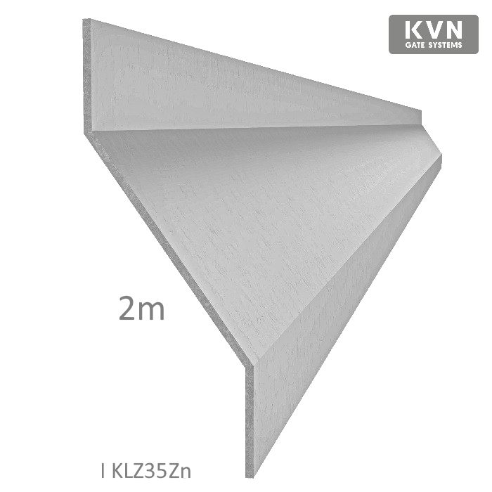 Z-profil lamela L-2000 mm, 20x40x20x1,5 mm, zinkovaný plech, použití pro plotovou výplň, možnost použít s KU35Zn na jekl 35 a 40 mm a s bránovým speciálem KJL70x34x55x2 cena za 2 m kus