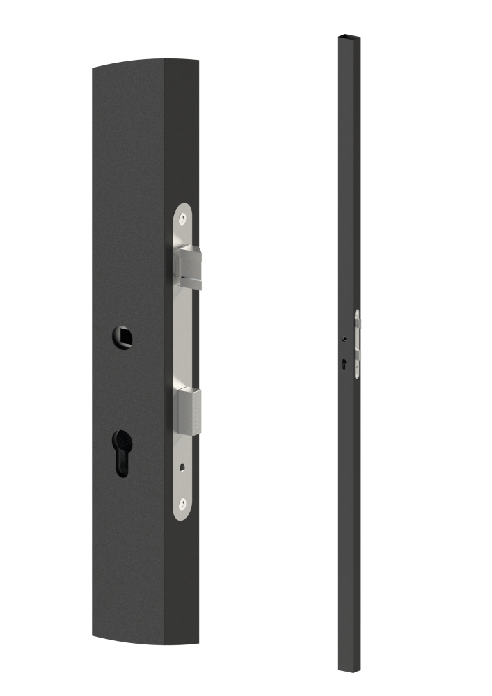 Profil 60x40x1,5 mm H-2000 mm se zámkem, vhodný pro rám branky, bez povrchové úpravy