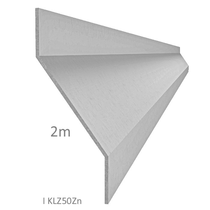 Z-profil lamela L-2000 mm, 23x34x23x1,5 mm, zinkovaný plech, použití pro plotovou výplň, možnost použít s KU50Zn, cena za 2 metrový kus