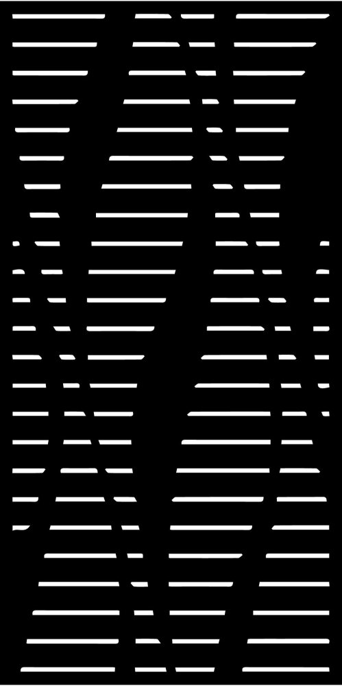 Designová kovová výplň, laserem vypálený vzor 9341, rozměr 1000x2000x2,0mm, bez povrchové úpravy