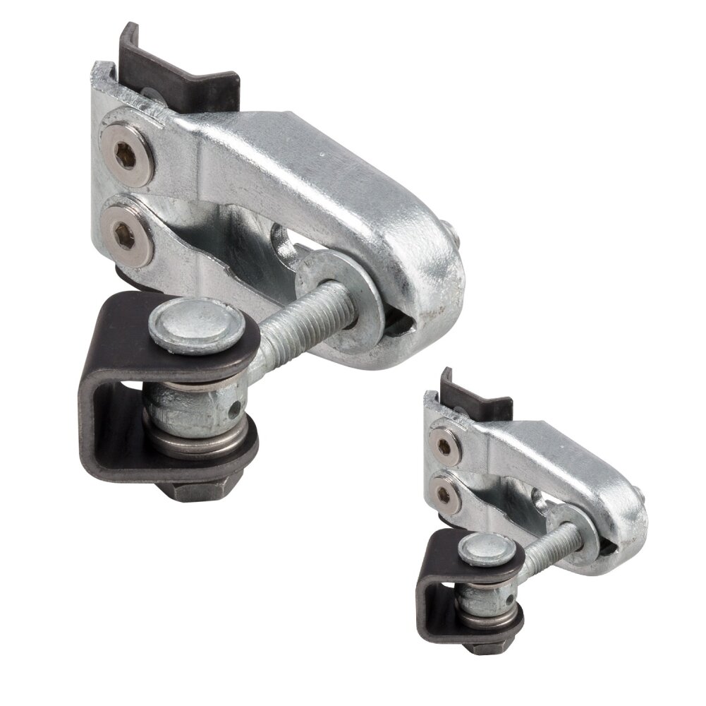 LOCINOX® navárací pánt 180° pre krídlové bránky, závit M12, regulovateľný 4D, zvýšená bezbečnosť, pozink