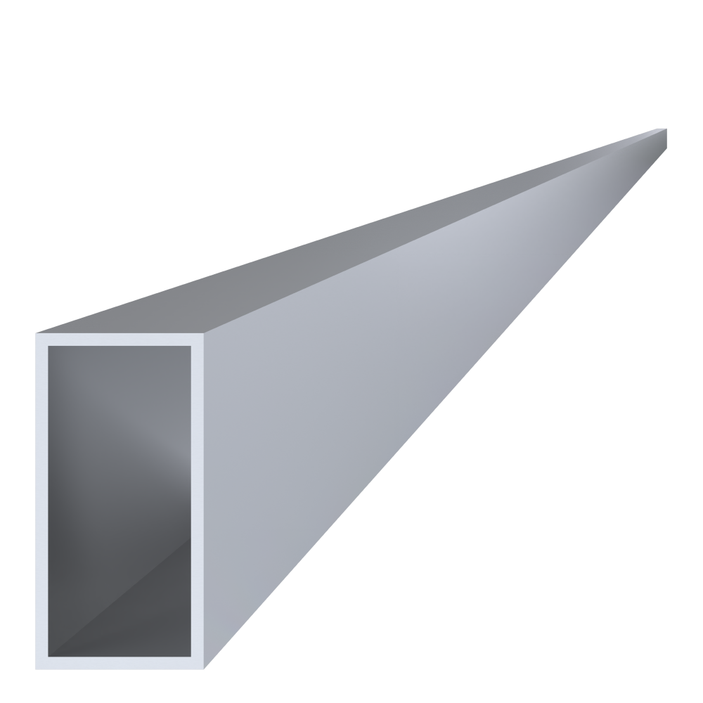 Hliníkový jekl 80x40x3mm, délka 6000 mm, materiál EN AW-6060 T66, přírodní hliník bez povrchové úpravy, cena za kus