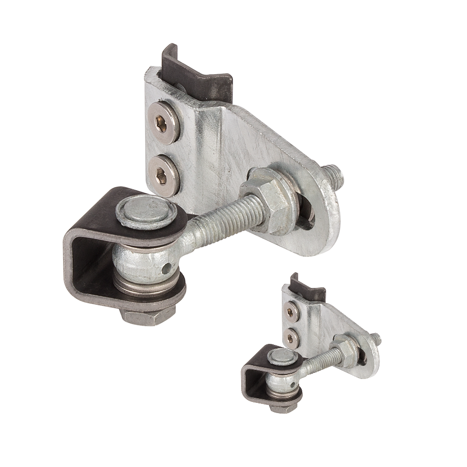 LOCINOX® GBMU4D12 navařovací pant M12, otevíratelný 180°, nastavitelný 3D, pozink