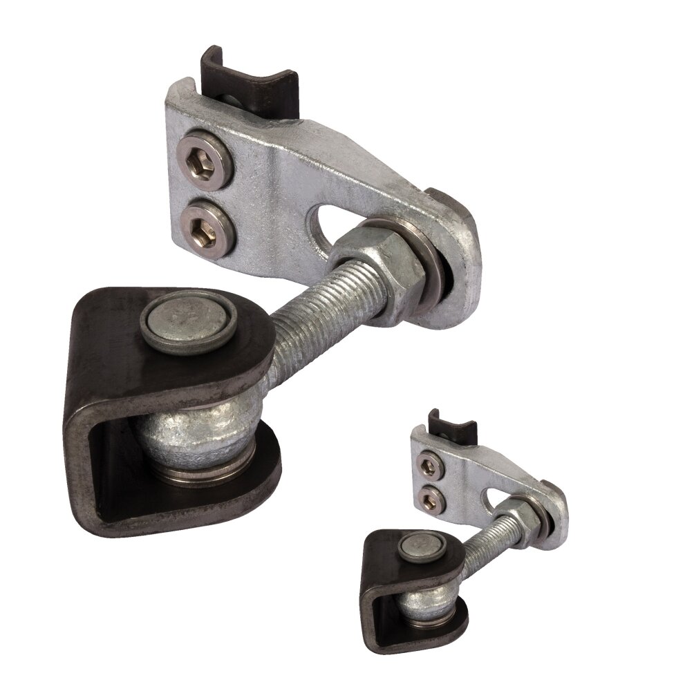 LOCINOX® GBMU4D20 navařovací pant M20, otevíratelný 180°, nastavitelný 3D, pozink