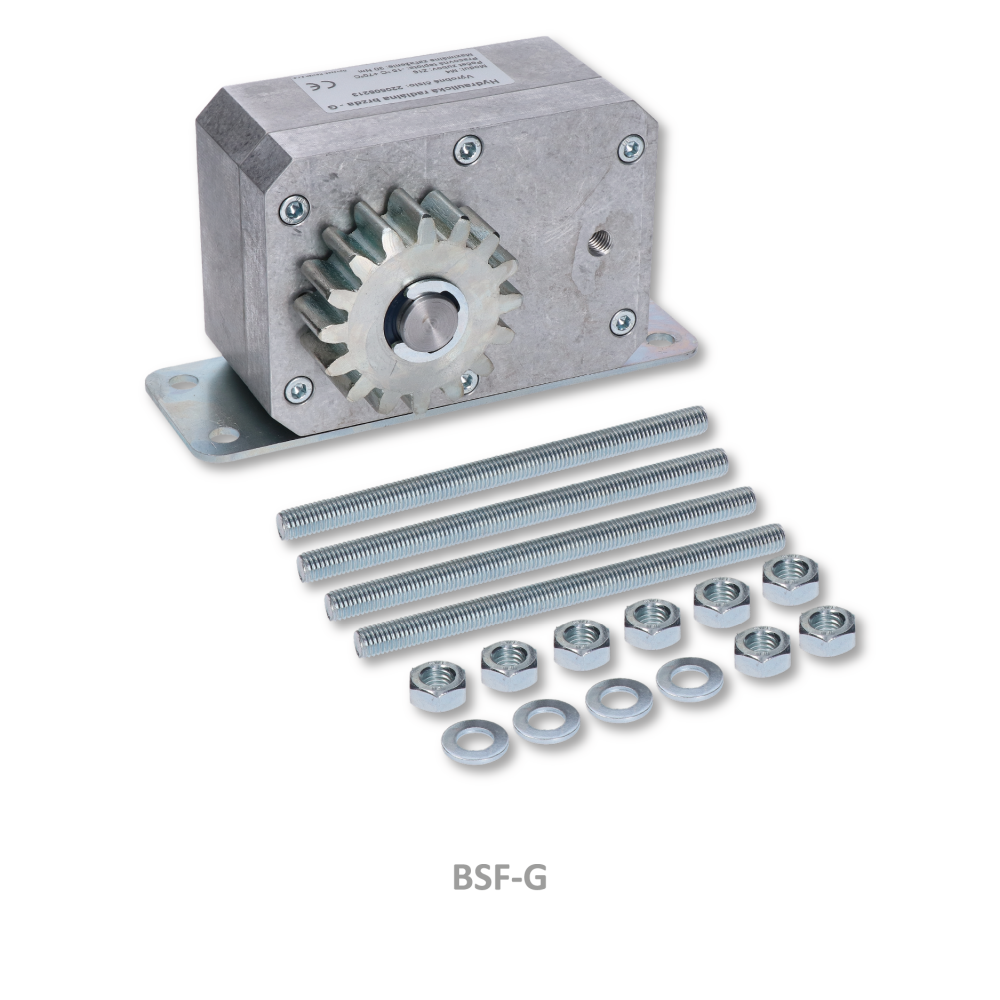 Hydraulická brzda pro posuvné brány ve svahu, zatížení max. 30Nm