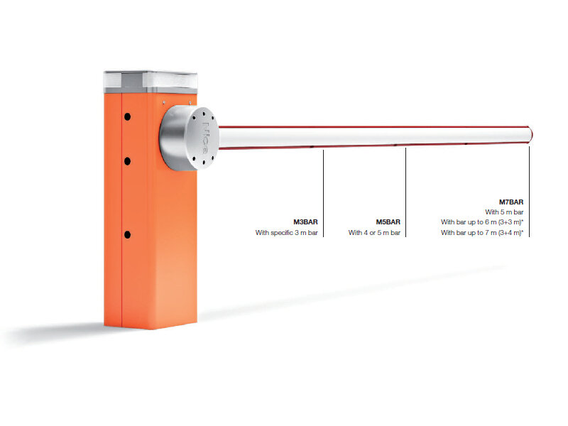 M7BAR 5,15m Kit - sada rychlé automatické závory s ramenem 5,15