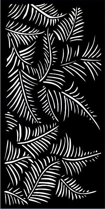 Designová kovová výplň, laserem vypálený vzor 9007, rozměr 1000x2000x2,0mm, bez povrchové úpravy