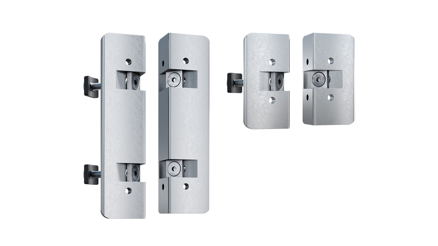 LOCINOX® CLB-MAMMOTH set adaptérů pro montáž pántů LOCINOX® MAMMOTH a LOCINOX® DINO na kruhový profil