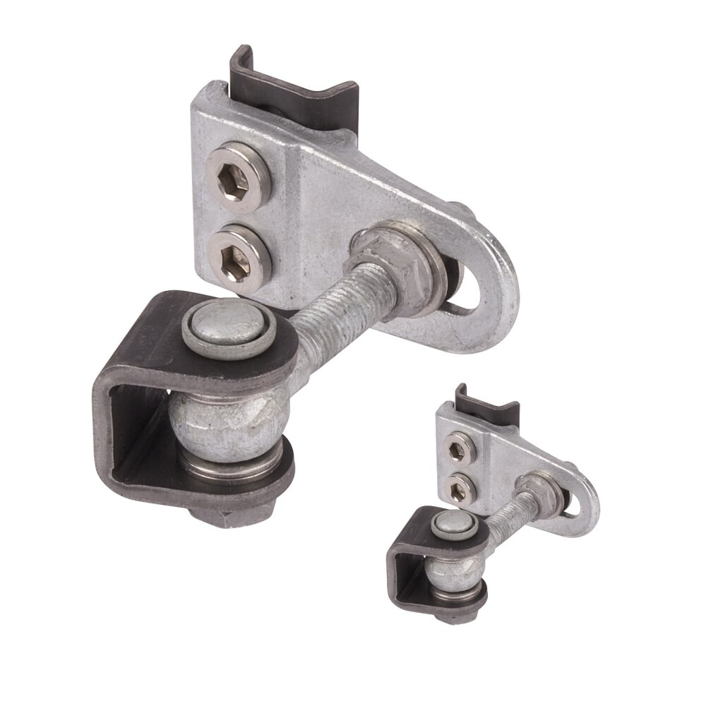 LOCINOX® GBMU4D16 navařovací pant M16, otevíratelný 180°, nastavitelný 3D, pozink