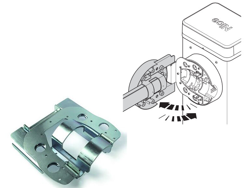 XBA10 - Vylamovací úchyt ramene pro závory M-BAR