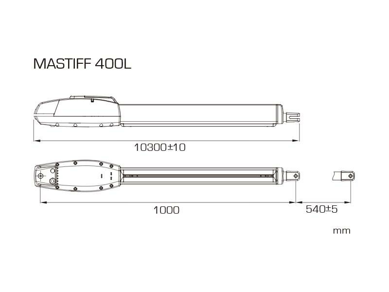 ND Mastiff400L - samostatný pohon