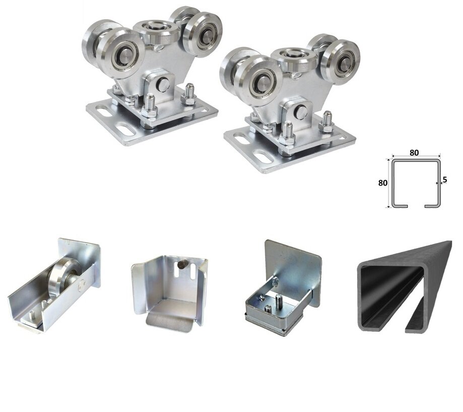 C80X6.FE - sada pro samonosnou posuvnou bránu do 6 m průjezdu