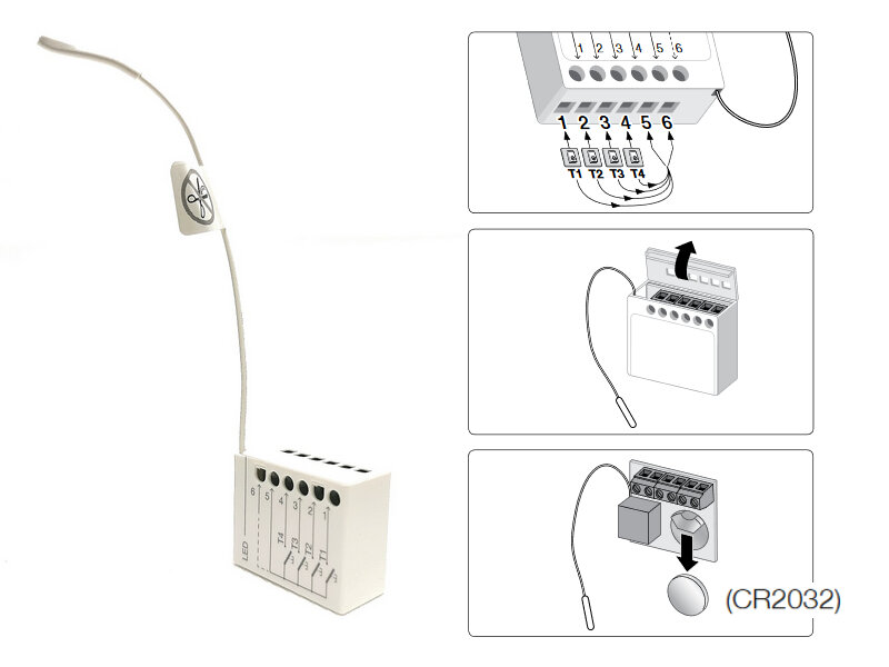 TTXB4 - čtyřkanálový dálkový ovladač Nice s plovoucím kódem