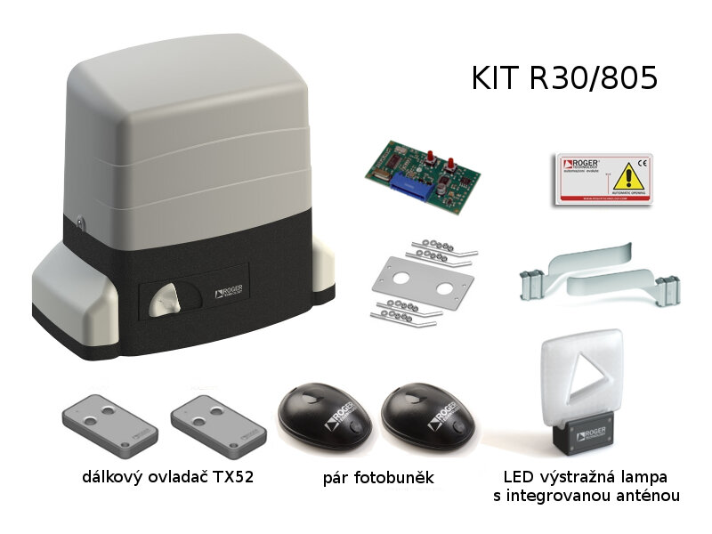 KIT R30/805 - sada pohonu pro posuvnou bránu do 800 kg