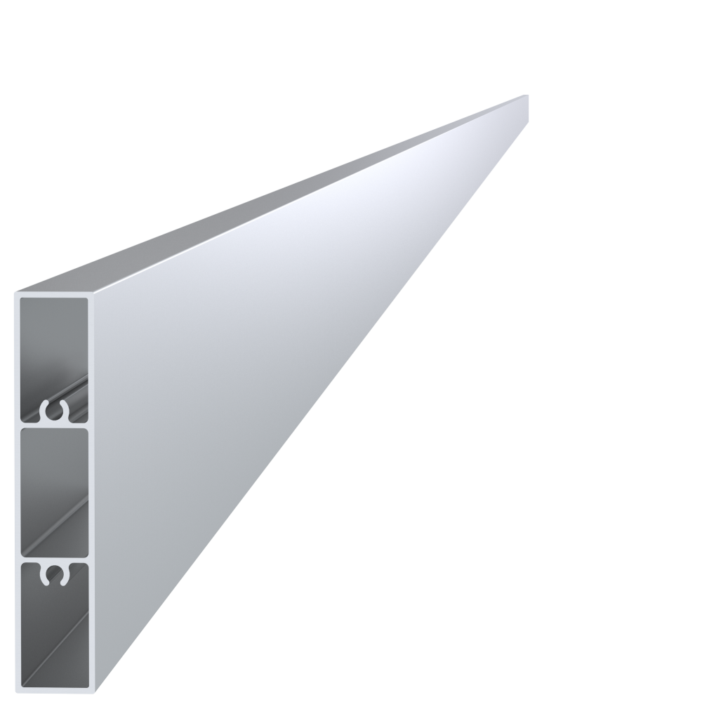 Profil na výplň 80x16x6000 mm, materiál EN AW-6060 T66, přírodní hliník bez povrchové úpravy, cena za KUS