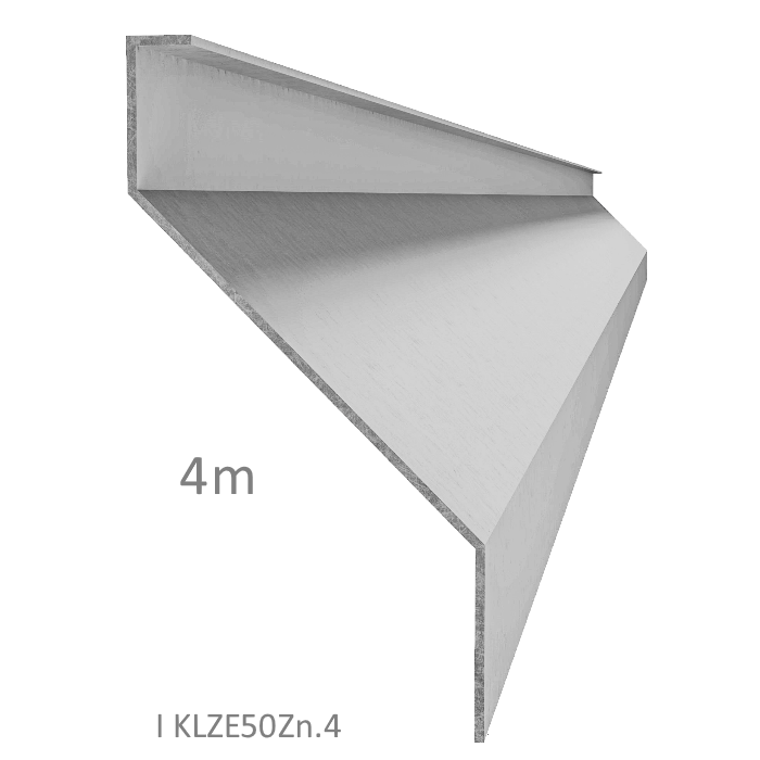 Z profil lamela L=4000 mm, 23x60x25x1,5 mm s vyztuženou hranou 10 mm, zinkovaný plech, použití pro plotovou výplň v kombinaci s KU50Zn a profilem 45/50 mm, nebo cena za 4 m kus