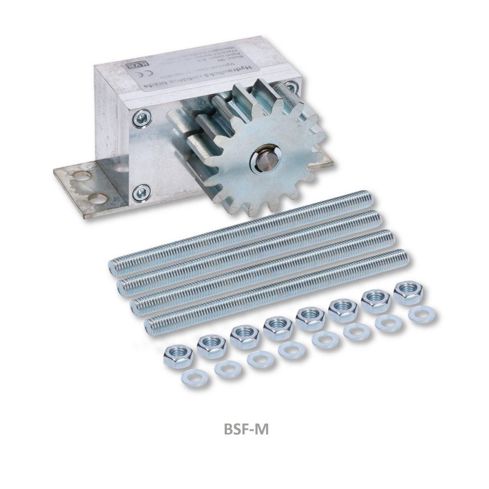 Hydraulická brzda pro posuvné brány ve svahu