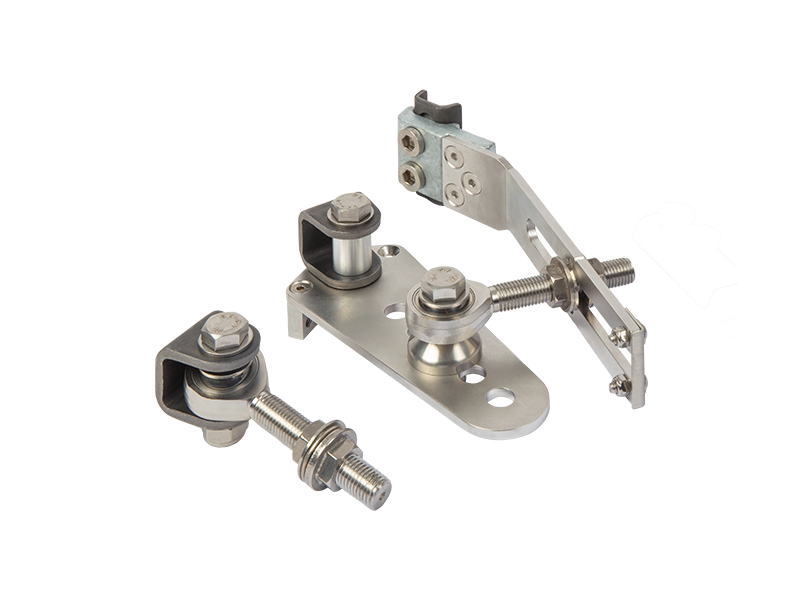 LOCINOX® EXCENTRO set navařovacích pantů M16, otevíratelné 180° do svahu, nastavitelné 3D, pozink