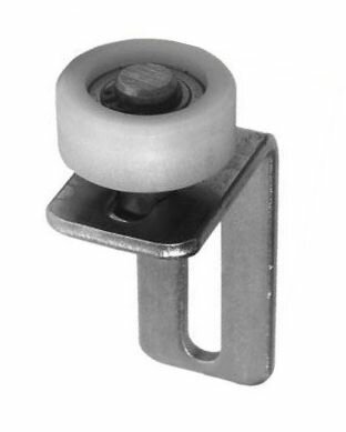 CP350L Vodící kolečko polyamidové s ložiskem fi.35mm, úhelník nastavitelný 60x85mm