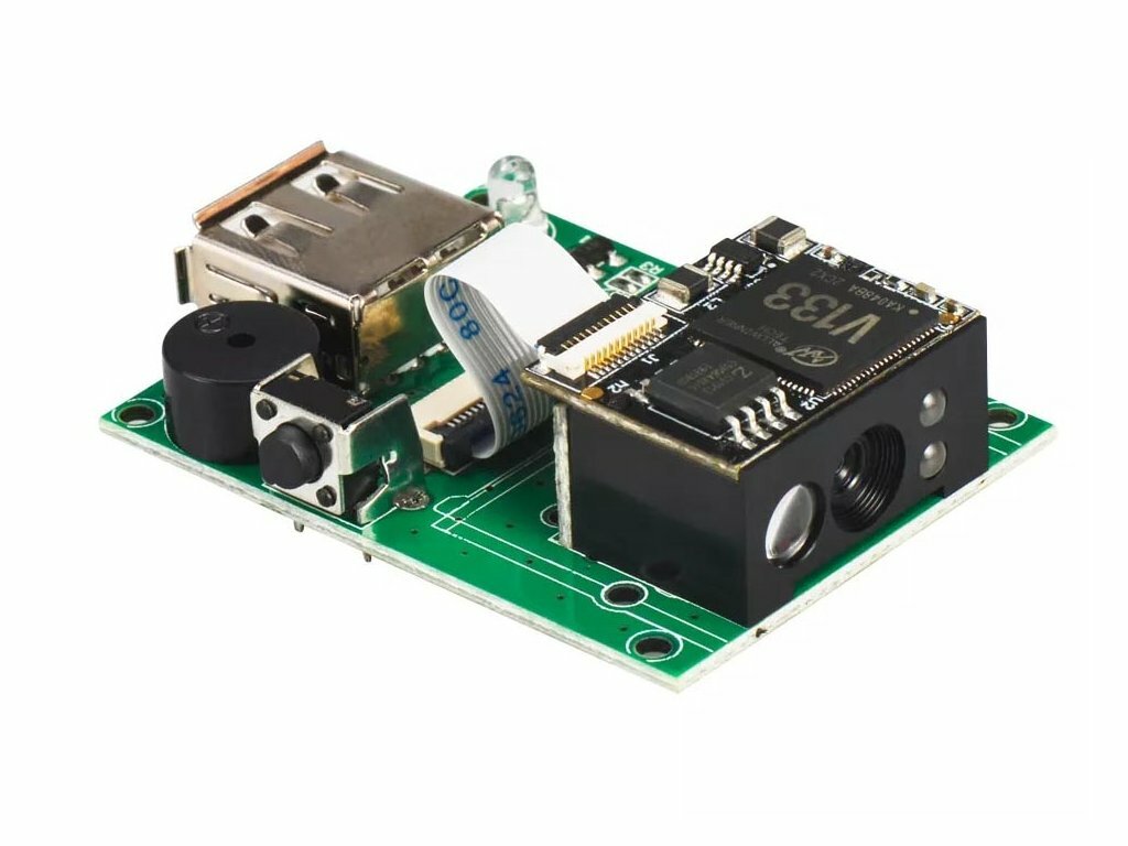 QR čtečka 1D a 2D kódů s USB