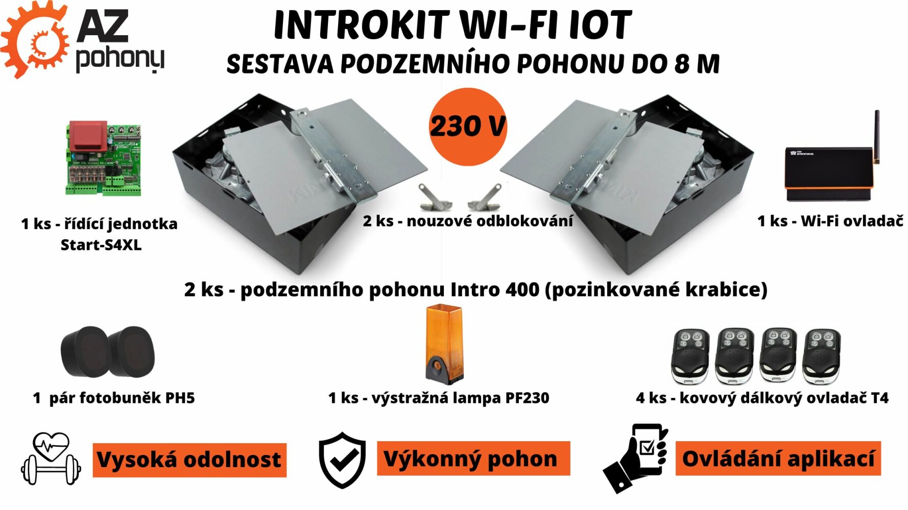 IntroKit WIFI NEREZ - sestava podzemního pohonu do 8 m