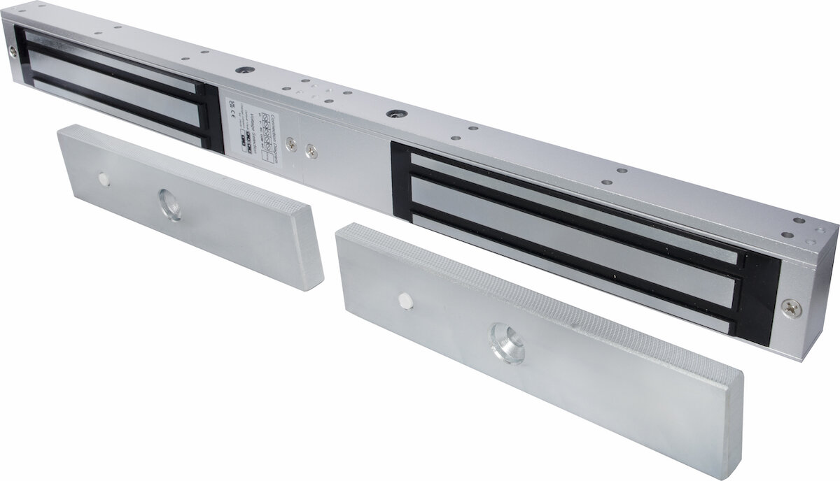 WBX280S-D-M - dvojitý monitorovaný elektromagnetický přídržný zámek 280kg, 12/24V