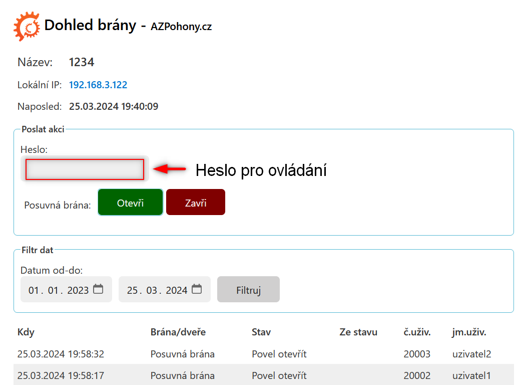 Vzdálený dohled pro závoru GREY6000 IoT ovladač s Wi-Fi, LAN a API