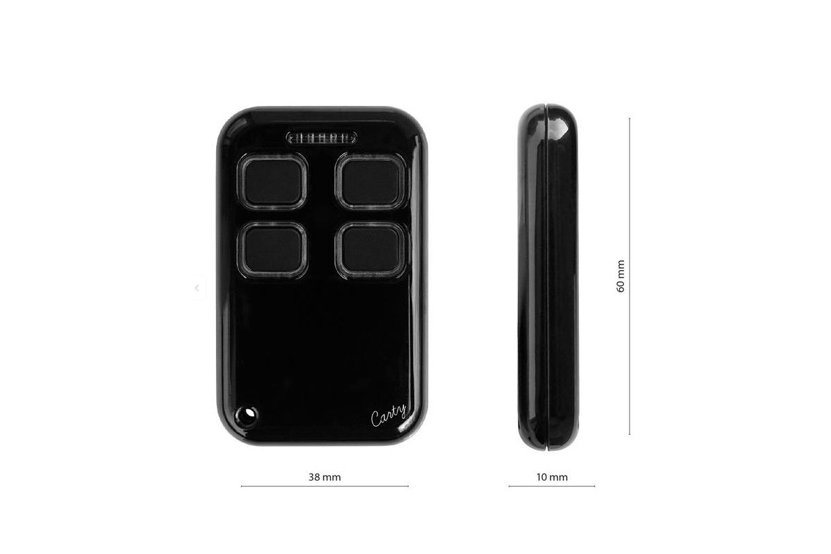 CARTY-C4d černý - čtyřkanálový klonovací dálkový ovladač