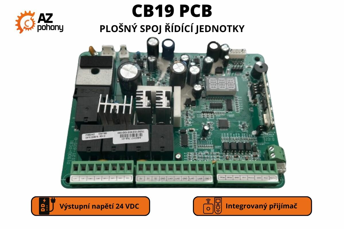 CB19 PCB - plošný spoj řídící jednotky