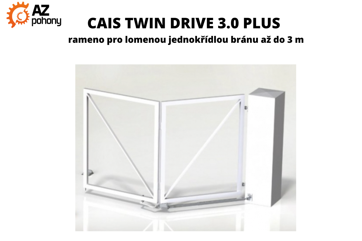 CAIS TWIN DRIVE 3.0 PLUS - rameno pro lomenou jednokřídlou bránu až 3 m