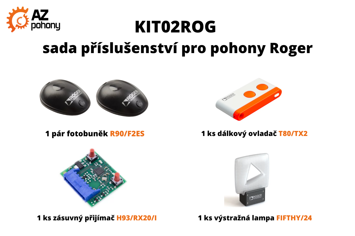KIT02ROG - sada příslušenství pro pohony Roger