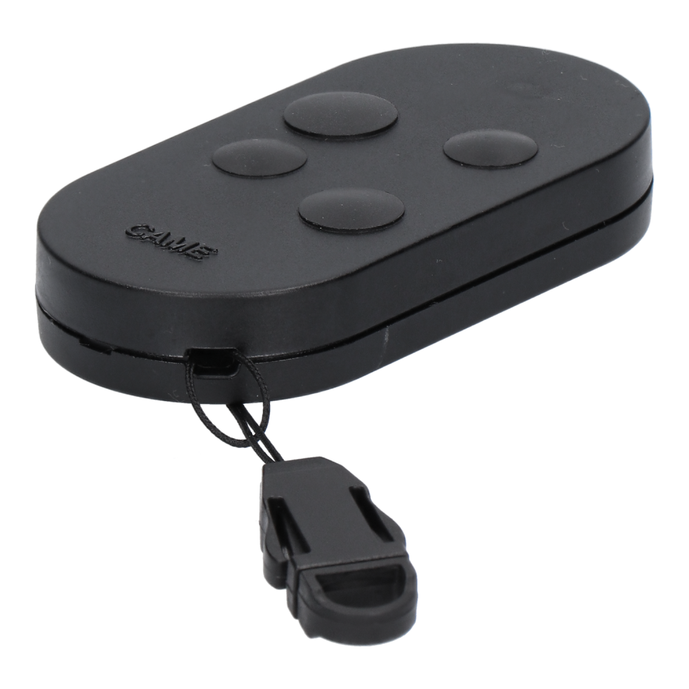 CAME vysielač 4-kanálový, 433,92MHz, pevný kód, čierna farba