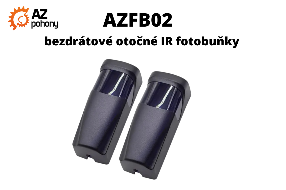 AZFB02 - bezdrátové otočné IR fotobuňky