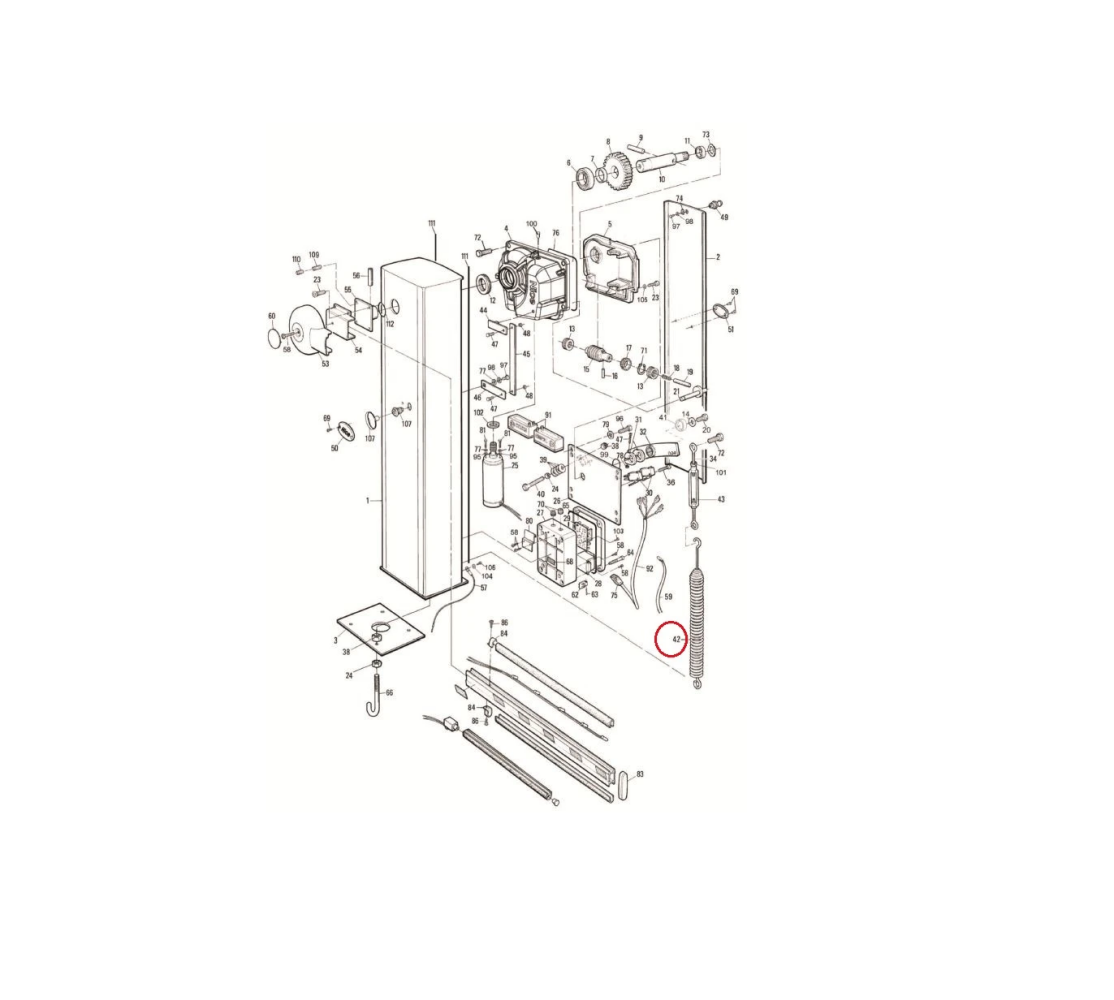 MO-L.2640 pružina vyvažovací WIL4/ WIL6/ SIGNO