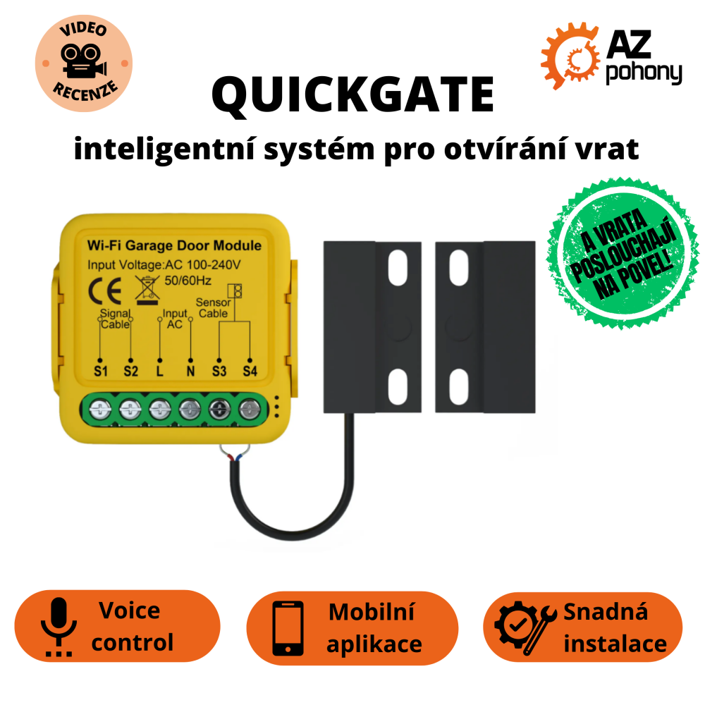 QuickGate - inteligentní systém pro otvírání vrat
