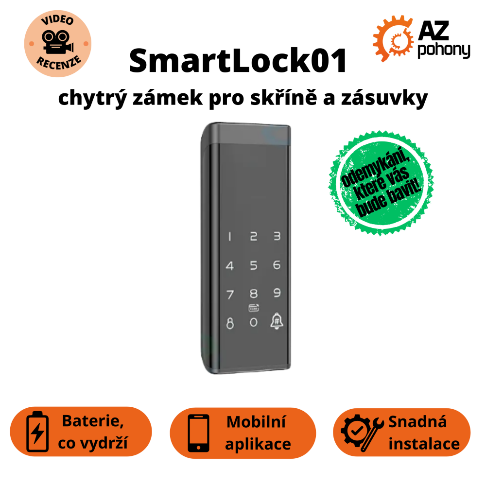 SmartLock01 - chytrý zámek pro skříně a zásuvky